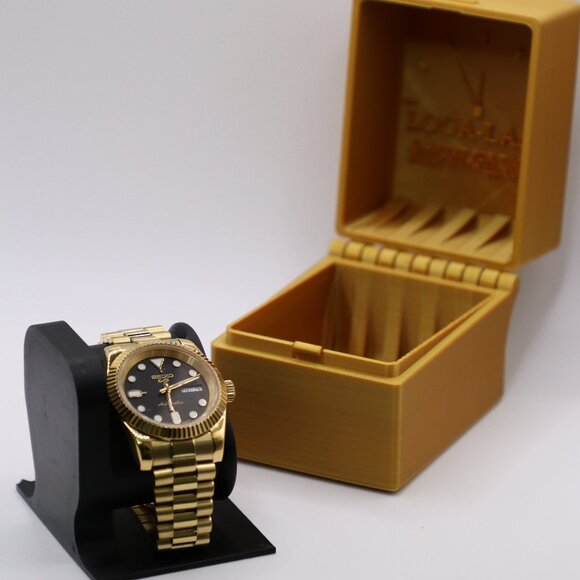 Gold Day-Date Seiko Mod | 39mm NH36 | Exhibition Case | Limited Dial | President - Picture 1 of 10